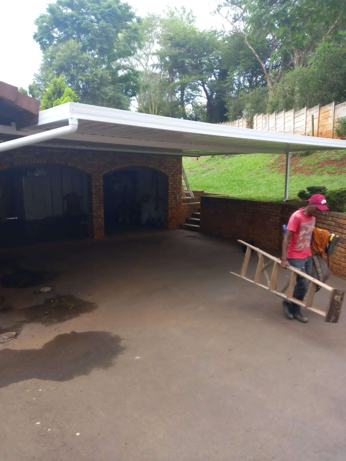 Carport awning installation